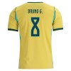 Brazilië Bruno Guimaraes 8 Voetbalshirt Thuis WK 2026 Brazilië Bruno Guimaraes 8 Voetbalshirt Thuis WK 2026
