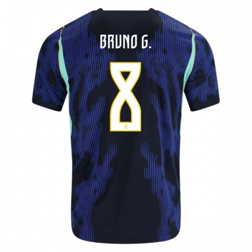 Brazilië Bruno Guimaraes 8 Voetbalshirt Uit WK 2026 Brazilië Bruno Guimaraes 8 Voetbalshirt Uit WK 2026