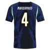 Brazilië Marquinhos 4 Voetbalshirt Uit WK 2026