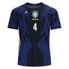 Brazilië Marquinhos 4 Voetbalshirt Uit WK 2026