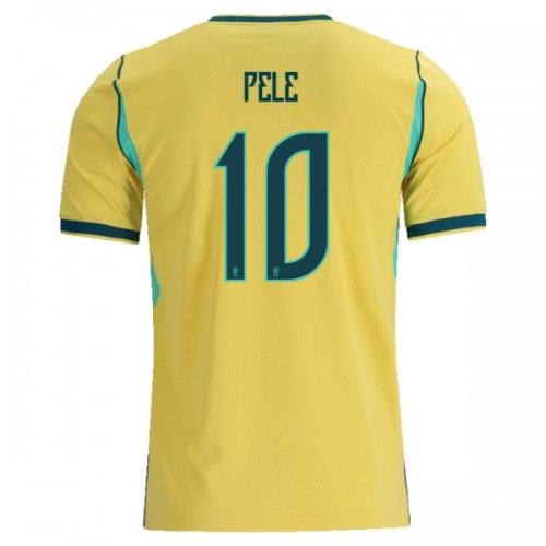 Brazilië Pele 10 Voetbalshirt Thuis WK 2026 Brazilië Pele 10 Voetbalshirt Thuis WK 2026