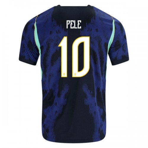 Brazilië Pele 10 Voetbalshirt Uit WK 2026 Brazilië Pele 10 Voetbalshirt Uit WK 2026