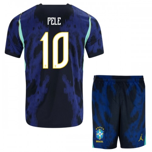 Brazilië Pele 10 Voetbaltenue Uit WK 2026 - Kind Brazilië Pele 10 Voetbaltenue Uit WK 2026 - Kind