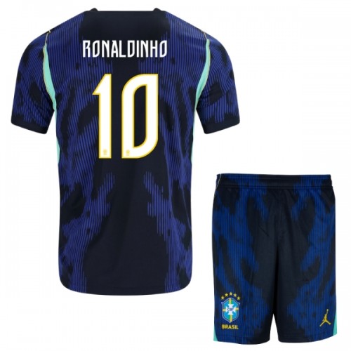 Brazilië Ronaldinho 10 Voetbaltenue Uit WK 2026 - Kind Brazilië Ronaldinho 10 Voetbaltenue Uit WK 2026 - Kind