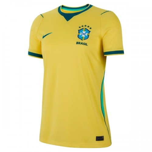 Brazilië Voetbalshirt Thuis WK 2026 - Dames Brazilië Voetbalshirt Thuis WK 2026 - Dames