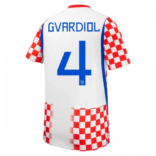 Kroatië Gvardiol 4 Voetbalshirt Thuis WK 2026 Kroatië Gvardiol 4 Voetbalshirt Thuis WK 2026