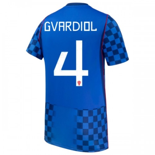 Kroatië Gvardiol 4 Voetbalshirt Uit WK 2026 Kroatië Gvardiol 4 Voetbalshirt Uit WK 2026
