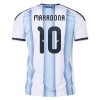 Argentinië Maradona 10 Voetbaltenue Thuis WK 2026 - Kind