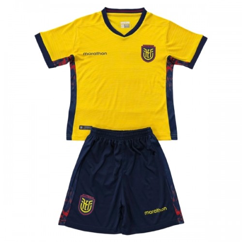 Ecuador Voetbaltenue Thuis WK 2026 - Kind Ecuador Voetbaltenue Thuis WK 2026 - Kind