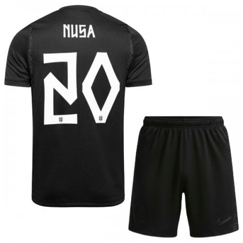 Noorwegen Nusa 20 Voetbaltenue Uit WK 2026 - Kind Noorwegen Nusa 20 Voetbaltenue Uit WK 2026 - Kind