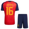 Spanje 2 Stars Rodrigo 16 Voetbaltenue Thuis WK 2026 - Kind Spanje 2 Stars Rodrigo 16 Voetbaltenue Thuis WK 2026 - Kind