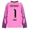 Borussia Dortmund Kobel 1 Voetbalshirt Uit Doelman 2026-27 Lange Mouw Roze Borussia Dortmund Kobel 1 Voetbalshirt Uit Doelman 2026-27 Lange Mouw Roze