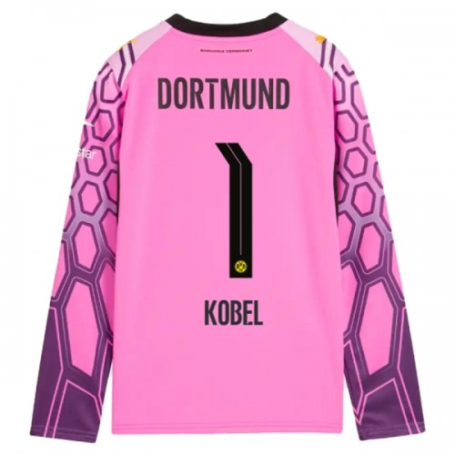 Borussia Dortmund Kobel 1 Voetbalshirt Uit Doelman 2026-27 Lange Mouw Roze Borussia Dortmund Kobel 1 Voetbalshirt Uit Doelman 2026-27 Lange Mouw Roze