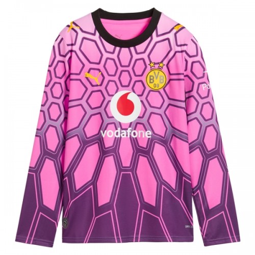Borussia Dortmund Voetbalshirt Uit Doelman 2026-27 Lange Mouw Roze Borussia Dortmund Voetbalshirt Uit Doelman 2026-27 Lange Mouw Roze