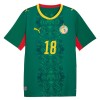 Senegal Sarr 18 Voetbalshirt Uit WK 2026