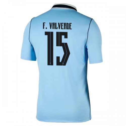 Uruguay Federico Valverde 15 Voetbalshirt Thuis WK 2026 Uruguay Federico Valverde 15 Voetbalshirt Thuis WK 2026