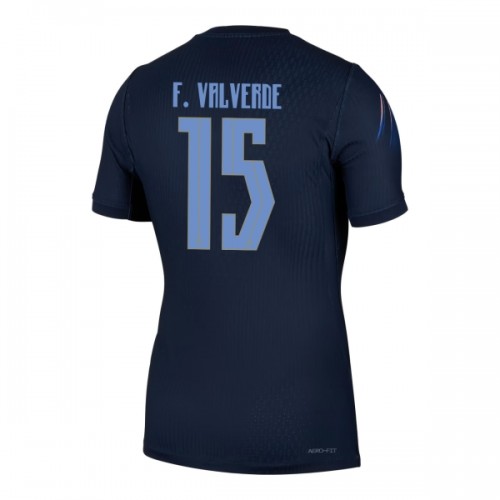 Uruguay Federico Valverde 15 Voetbalshirt Uit WK 2026 Uruguay Federico Valverde 15 Voetbalshirt Uit WK 2026