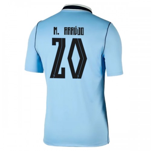 Uruguay Maximiliano Araujo 20 Voetbalshirt Thuis WK 2026 Uruguay Maximiliano Araujo 20 Voetbalshirt Thuis WK 2026