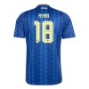 Zweden Ayari 18 Voetbalshirt Uit WK 2026 Zweden Ayari 18 Voetbalshirt Uit WK 2026