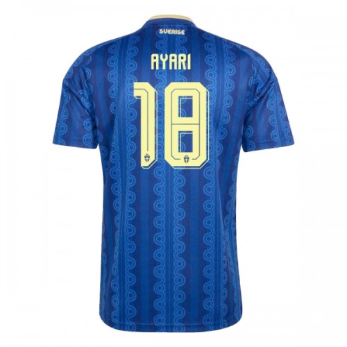 Zweden Ayari 18 Voetbalshirt Uit WK 2026 Zweden Ayari 18 Voetbalshirt Uit WK 2026