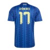 Zweden Gyokeres 17 Voetbalshirt Uit WK 2026 Zweden Gyokeres 17 Voetbalshirt Uit WK 2026