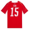 Zwitserland Djibril Sow 15 Voetbalshirt Thuis WK 2026 Zwitserland Djibril Sow 15 Voetbalshirt Thuis WK 2026