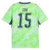 Zwitserland Djibril Sow 15 Voetbalshirt Uit WK 2026 Zwitserland Djibril Sow 15 Voetbalshirt Uit WK 2026