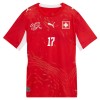 Zwitserland Vargas 17 Voetbalshirt Thuis WK 2026