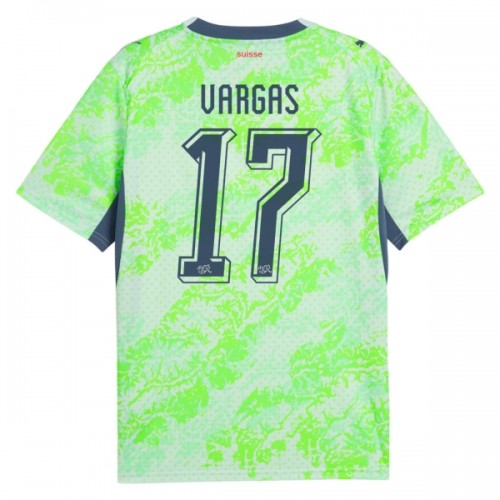 Zwitserland Vargas 17 Voetbalshirt Uit WK 2026 Zwitserland Vargas 17 Voetbalshirt Uit WK 2026