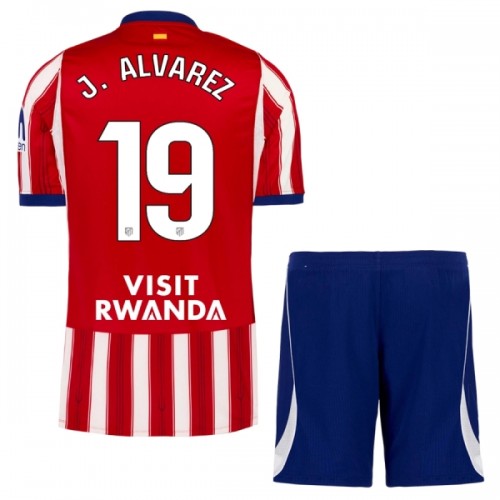 Atlético Madrid J. Alvarez 19 Voetbaltenue Thuis 2026-27 - Kind Atlético Madrid J. Alvarez 19 Voetbaltenue Thuis 2026-27 - Kind