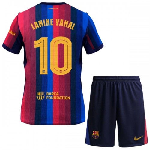 FC Barcelona Lamine Yamal 10 Voetbaltenue Thuis 2026-27 - Kind FC Barcelona Lamine Yamal 10 Voetbaltenue Thuis 2026-27 - Kind