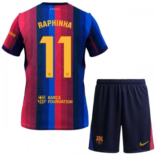 FC Barcelona Raphinha 11 Voetbaltenue Thuis 2026-27 - Kind FC Barcelona Raphinha 11 Voetbaltenue Thuis 2026-27 - Kind