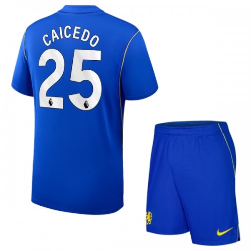 Chelsea Caicedo 25 Voetbaltenue Thuis 2026-27 - Kind Chelsea Caicedo 25 Voetbaltenue Thuis 2026-27 - Kind