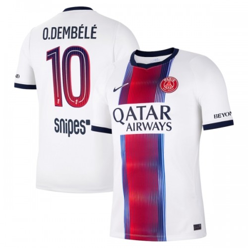 Paris Saint-Germain O. Dembele 10 Voetbalshirt Uit 2026-27 Paris Saint-Germain O. Dembele 10 Voetbalshirt Uit 2026-27