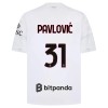 AC Milan Pavlovic 31 Voetbalshirt Uit 2026-27 AC Milan Pavlovic 31 Voetbalshirt Uit 2026-27