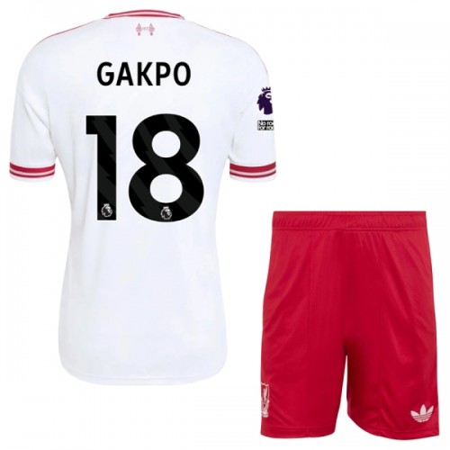Liverpool Gakpo 18 Voetbaltenue Uit 2026-27 - Kind Liverpool Gakpo 18 Voetbaltenue Uit 2026-27 - Kind