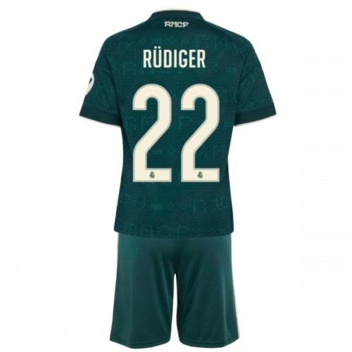 Real Madrid Rudiger 22 Voetbaltenue Uit 2026-27 - Kind Real Madrid Rudiger 22 Voetbaltenue Uit 2026-27 - Kind