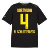 Borussia Dortmund N. Schlotterbeck 4 Voetbalshirt Uit 2026-27 Borussia Dortmund N. Schlotterbeck 4 Voetbalshirt Uit 2026-27