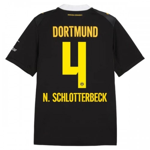 Borussia Dortmund N. Schlotterbeck 4 Voetbalshirt Uit 2026-27 Borussia Dortmund N. Schlotterbeck 4 Voetbalshirt Uit 2026-27