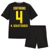 Borussia Dortmund N. Schlotterbeck 4 Voetbaltenue Uit 2026-27 - Kind Borussia Dortmund N. Schlotterbeck 4 Voetbaltenue Uit 2026-27 - Kind