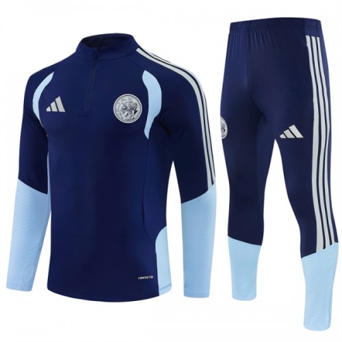 Ajax Trainings Sweatshirt Kwart-Zip 2026-27 Blauwe Ajax Trainings Sweatshirt Kwart-Zip 2026-27 Blauwe