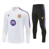 Barcelona Trainings Sweatshirt Kwart-Zip 2026-27 Witte