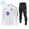 Barcelona Trainings Sweatshirt Kwart-Zip 2026-27 Witte - Kind Barcelona Trainings Sweatshirt Kwart-Zip 2026-27 Witte - Kind