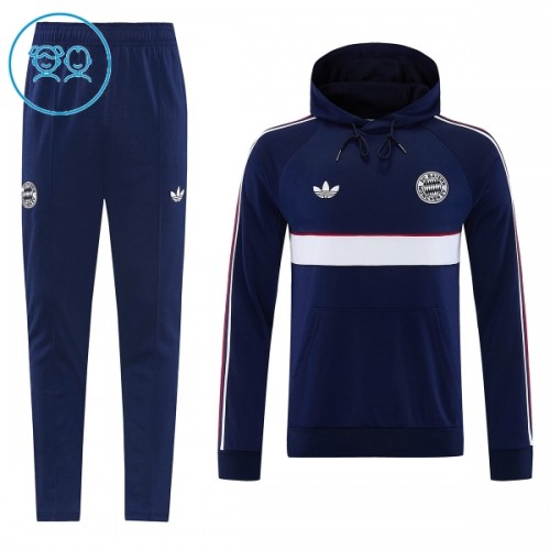 Bayern München Hoodie Trainings Sweatshirt 2026-27 Navy - Kind Bayern München Hoodie Trainings Sweatshirt 2026-27 Navy - Kind