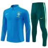 Brazilië Trainings Sweatshirt Kwart-Zip 2026-27 Blauwe Brazilië Trainings Sweatshirt Kwart-Zip 2026-27 Blauwe