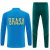 Brazilië Trainings Sweatshirt Kwart-Zip 2026-27 Blauwe