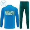 Brazilië Trainings Sweatshirt Kwart-Zip 2026-27 Blauwe - Kind