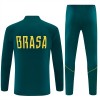 Brazilië Trainings Sweatshirt Kwart-Zip 2026-27 Groene