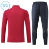 FC Barcelona Trainings Sweatshirt Kwart-Zip 2026-27 Rode - Kind