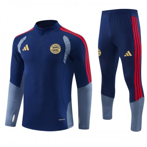 FC Bayern München Trainings Sweatshirt Kwart-Zip 2026-27 Blauwe FC Bayern München Trainings Sweatshirt Kwart-Zip 2026-27 Blauwe